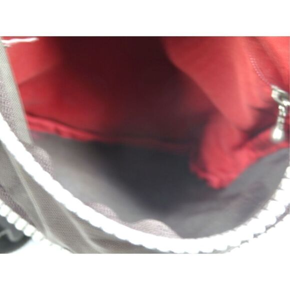 Baggallini BROWN Three Zip Nylon Crossbody Shoulder Bag Organizer - Picture 7 of 10